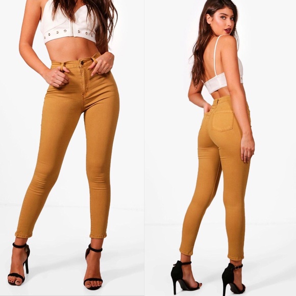 Pants - Mustard Skinny Jeans